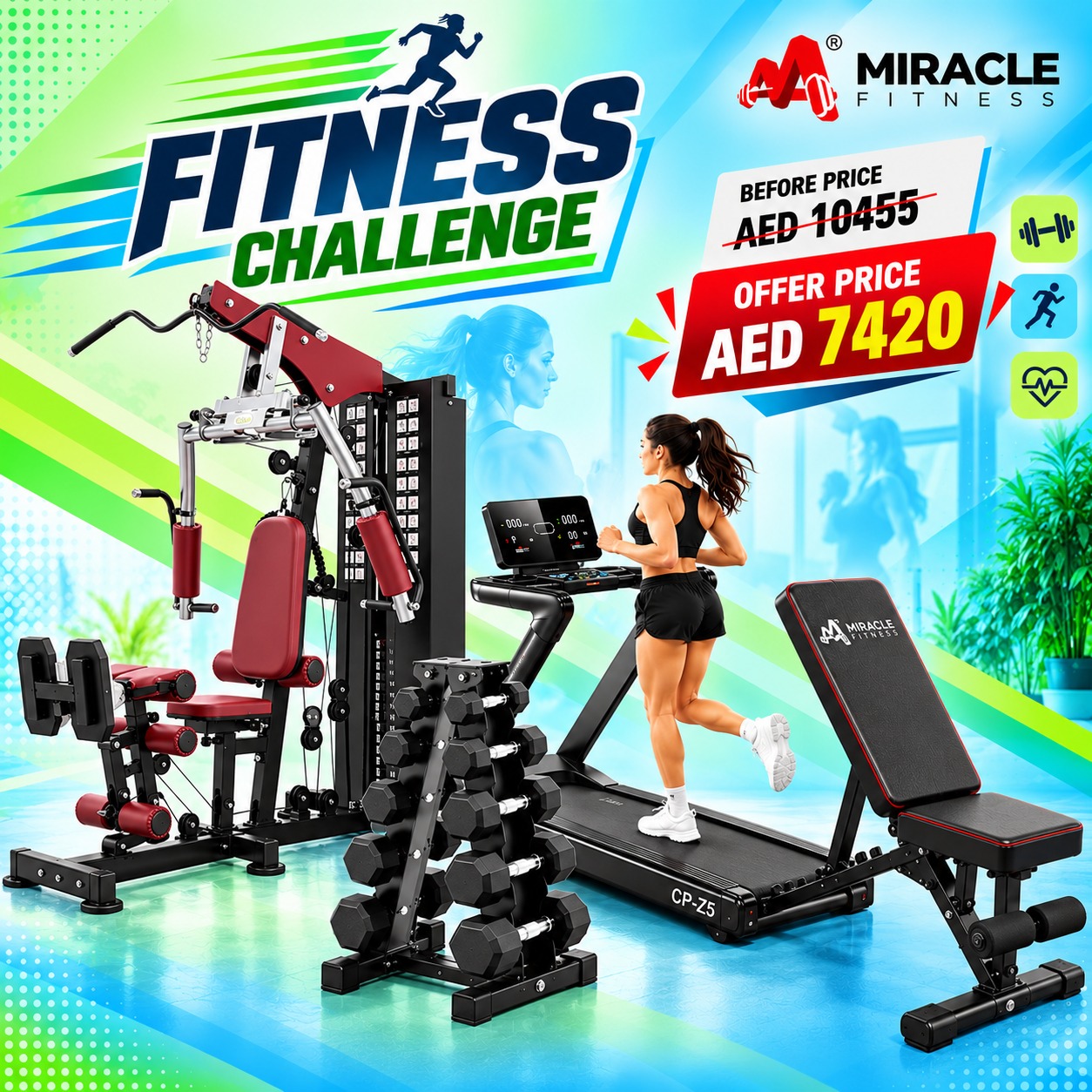 Home Gym Equipment with Leg Press Combo