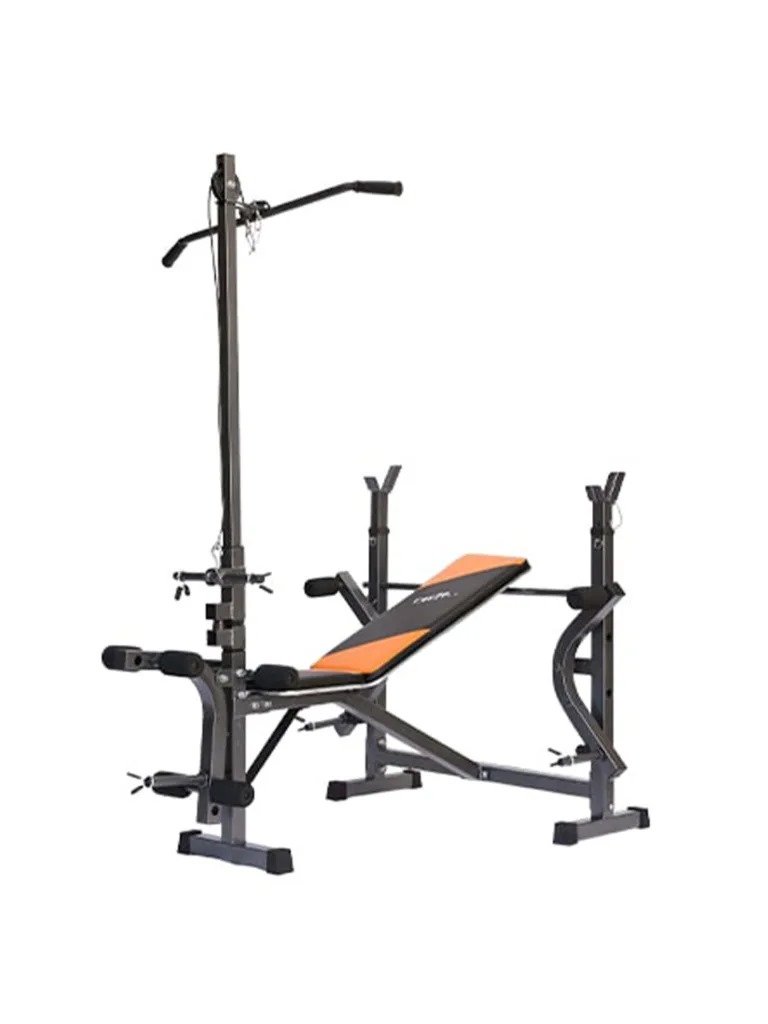 Facile Weight Bench, WB-201 Model Orange Black | Main Tube 50 x 50 x 2.0