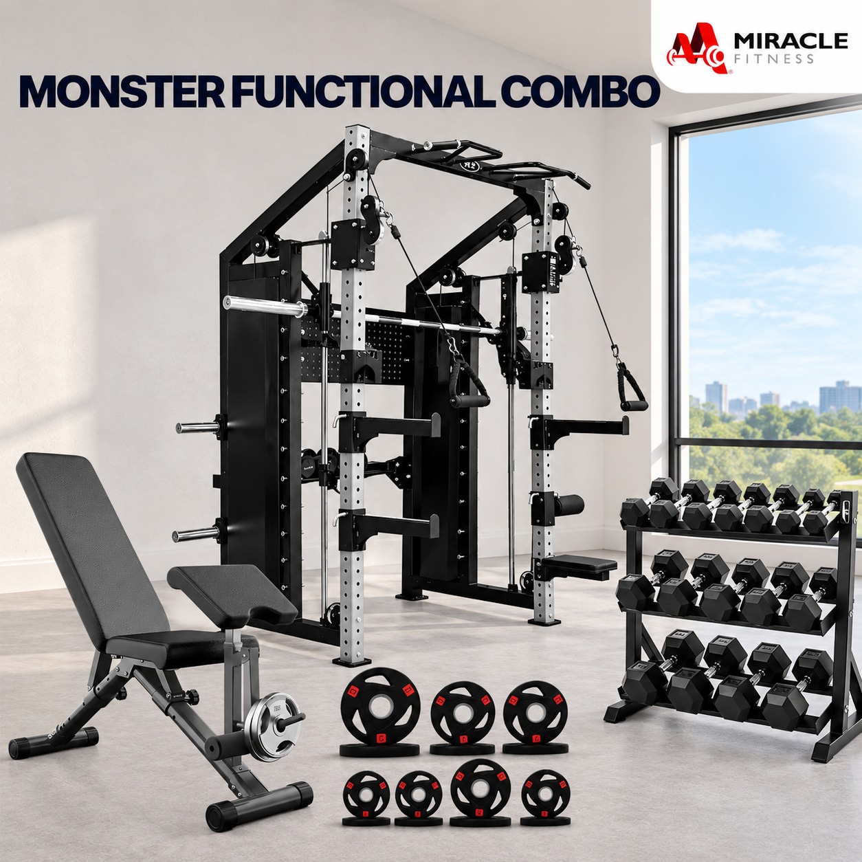 All-in-One Monster Functional Trainer Combo F15