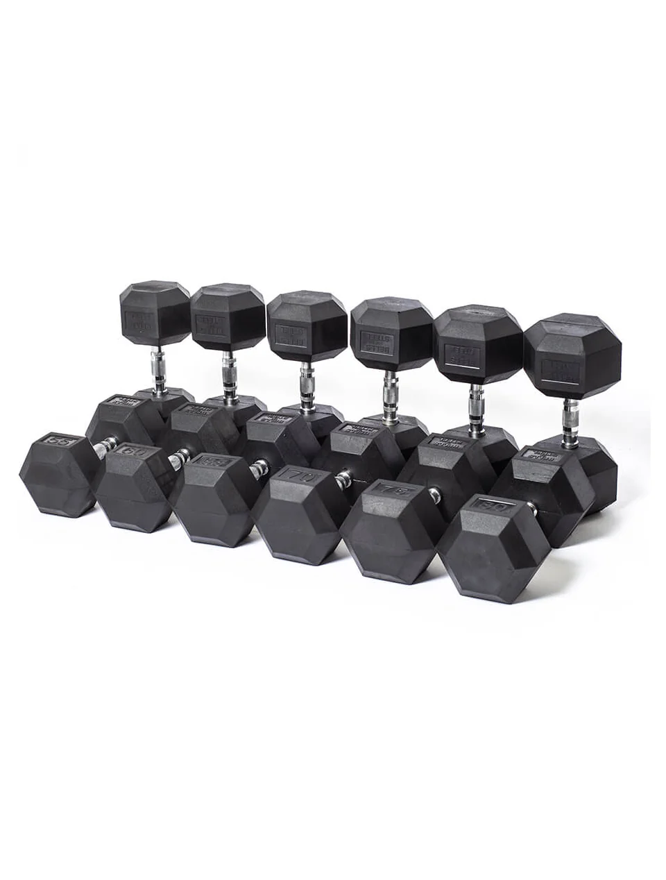 MIRACLE FITNESS HEX DUMBBELL 2.5KG TO 15KG SET WITH DUMBBELL RACK