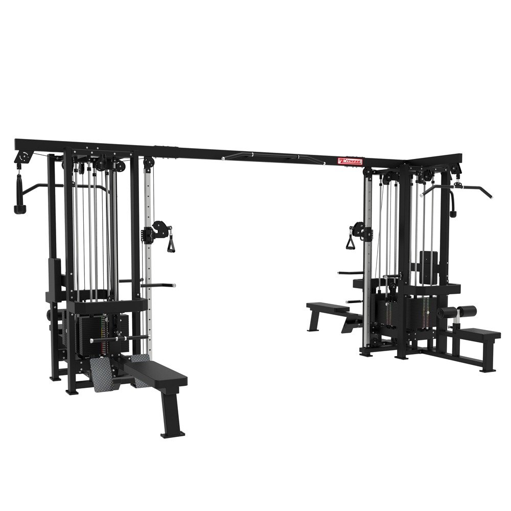 YORK Fitness 8 Station Multi Cross Over Machine | Commercial Functional
