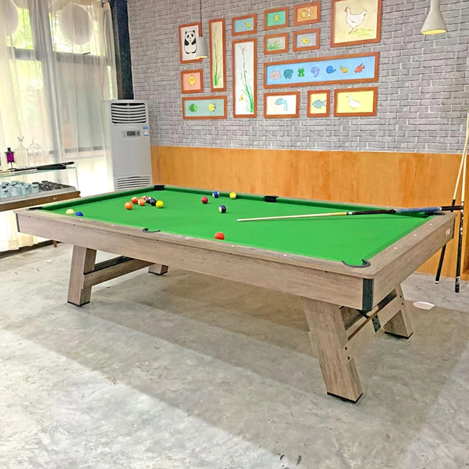 COOL 3 in 1 8ft Pool Billiard Table + Household Table Tennis Table + meeting or dining table Multi Function Game Table