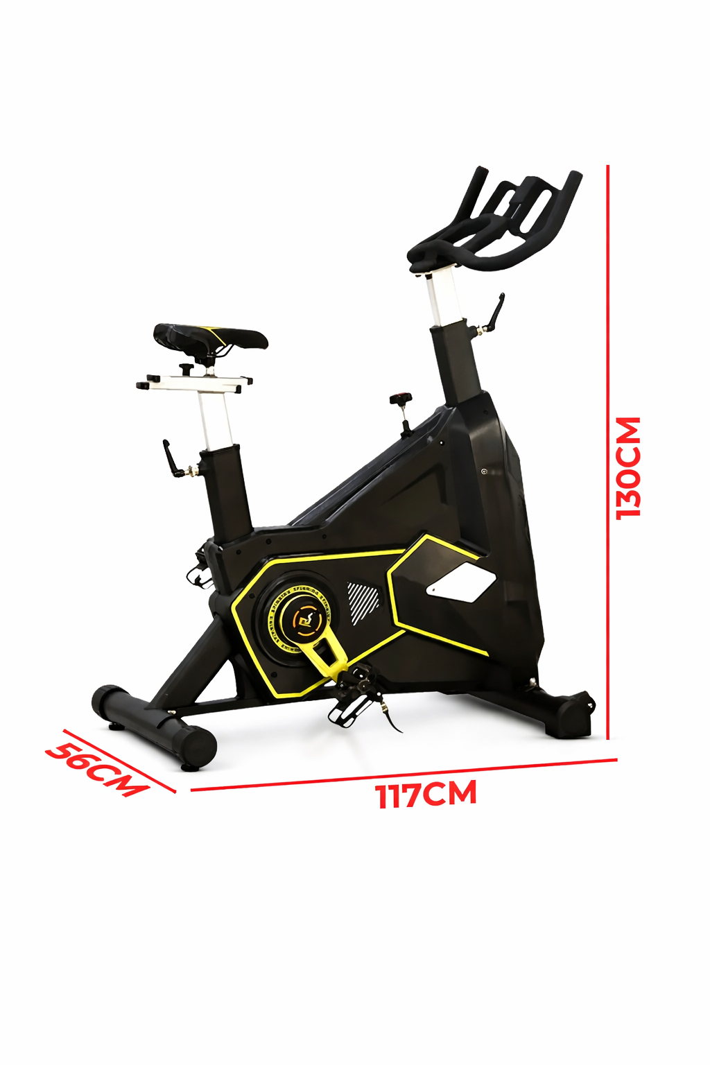 Miracle Fitness Commercial Spin Bike 20KG Spin Wheel