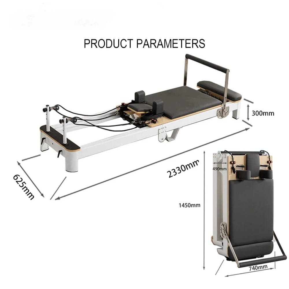 Miracle PLT004 Folding Pilates Reformer Bundle
