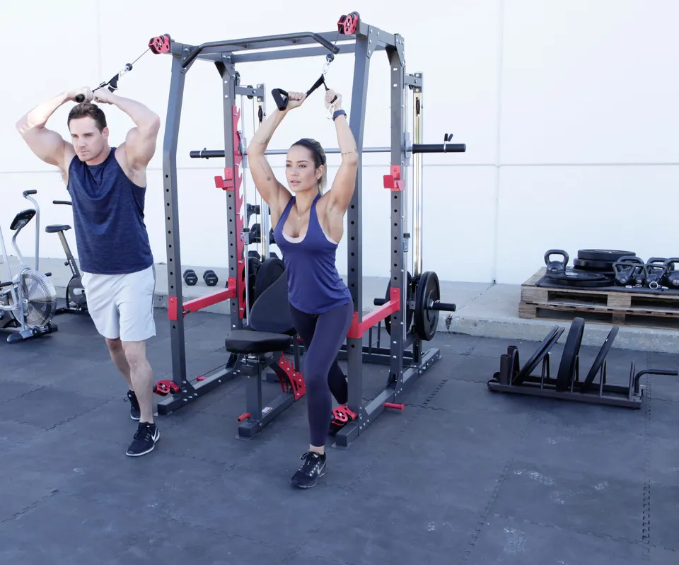 Marcy Pro Smith Machine Home Gym Training System Cage | SM 4903