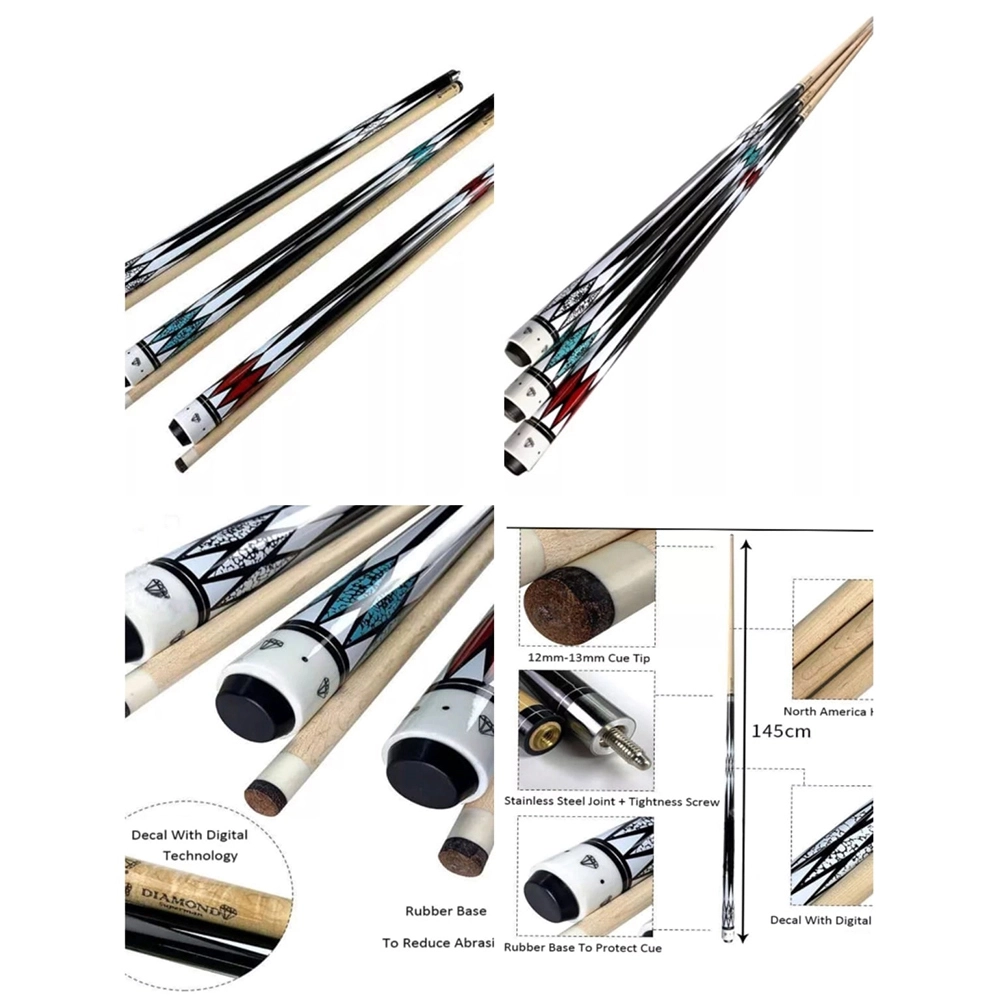 Victory Wooden 9ft Marble Top Pool Table Drop Pocket | Billiard Table