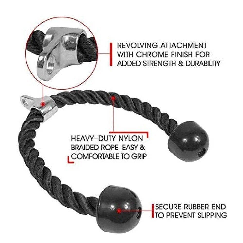 Miracle Fitness Lat Attachment - Tricep Rope