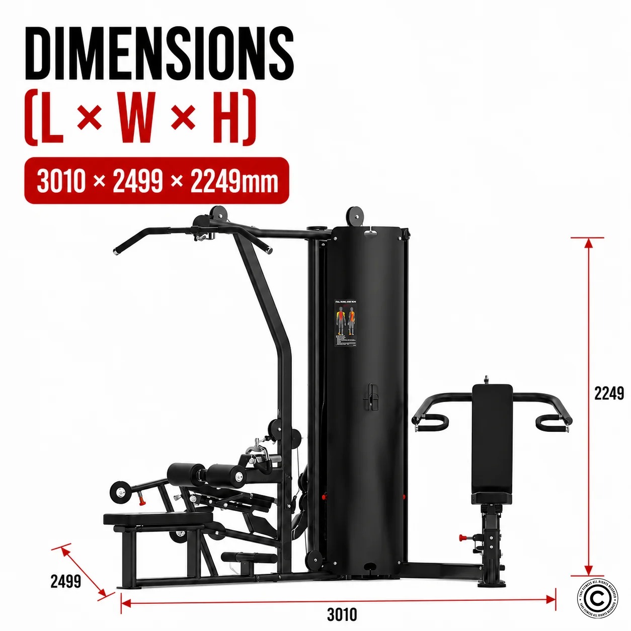 Insight Fitness 3 Stack Multi Station