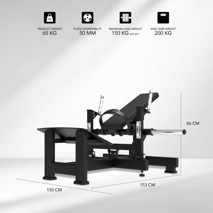 Tunturi Platinum Hip Thrust Strength Station - Plate Loaded - V-Series