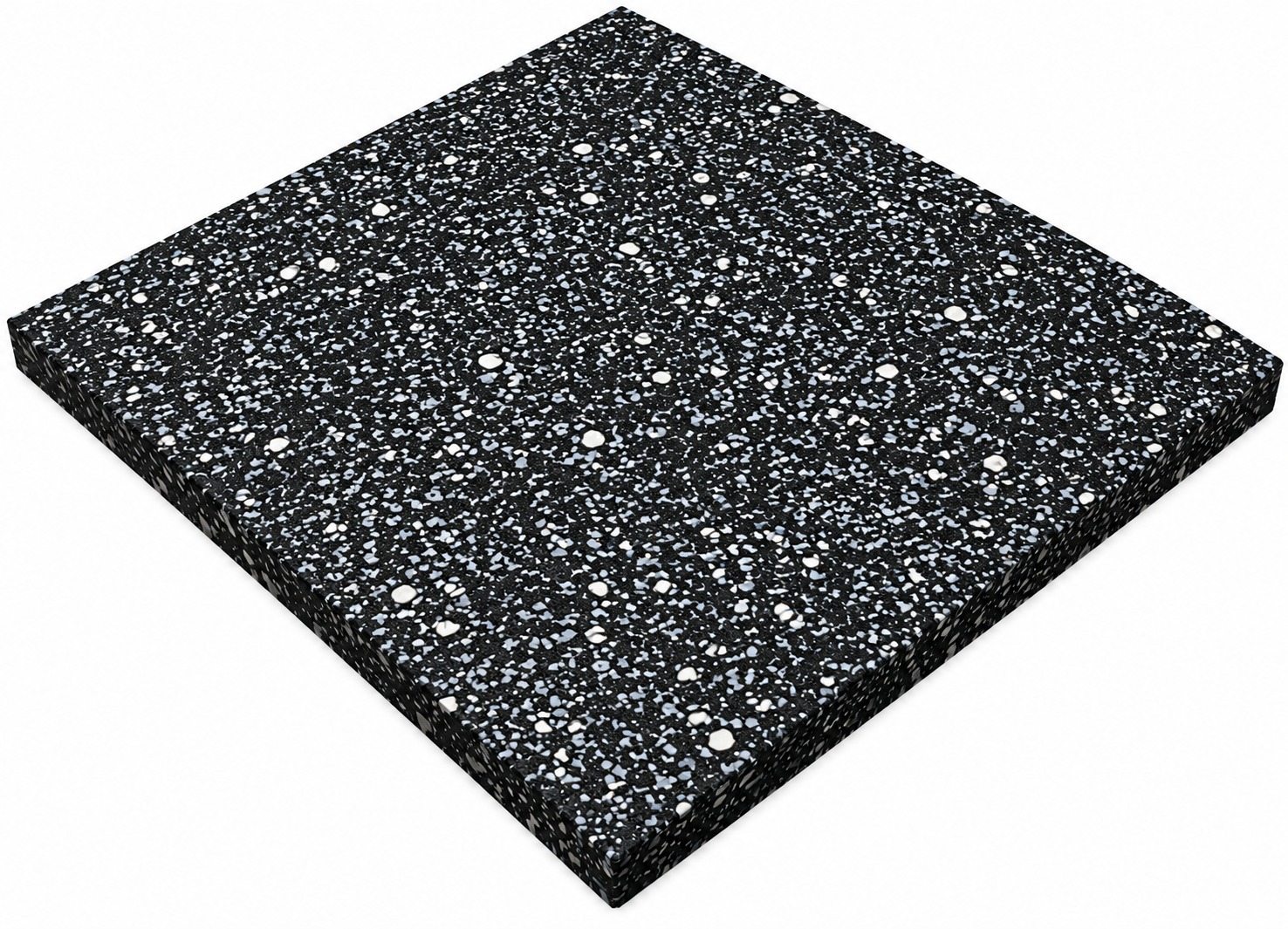 Body Strong EPDM Gym Rubber Flooring 20 mm - 100 x 100 CM Speckled Grey(White Dot)